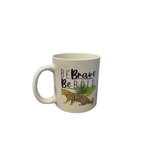 Coffee Mug Royal Norfolk Mug Be Brave Be Bold Cheetah Plants Dishwasher Safe